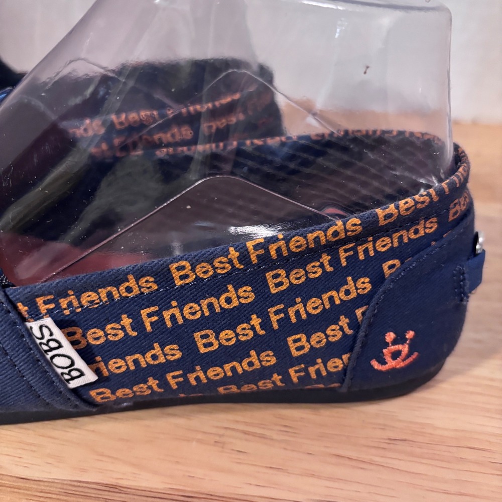 BOBS from Skechers Women Navy Blue Best Friends Espadrille Flats Shoes Size 6 - Picture 7 of 10